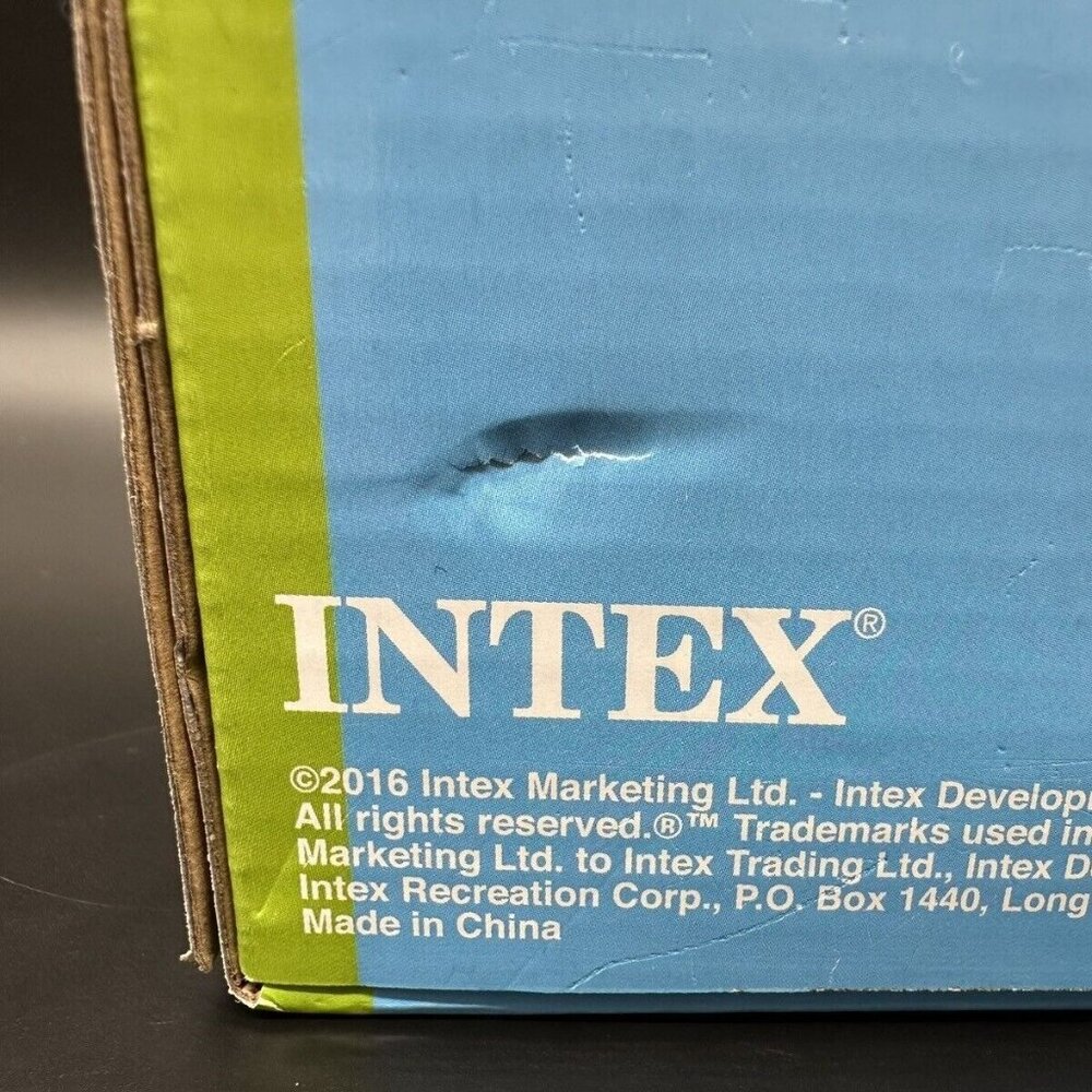 Pool Beach Floatie Intex Sit N Float Lounge Chair Cup Holders Orange New In Box - Picture 8 of 8